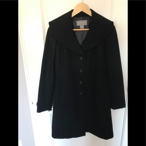Black wool coat